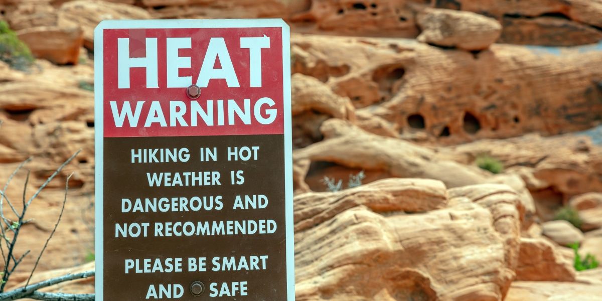 nevada and the area around las vegas can be very hot, with many heat warnings