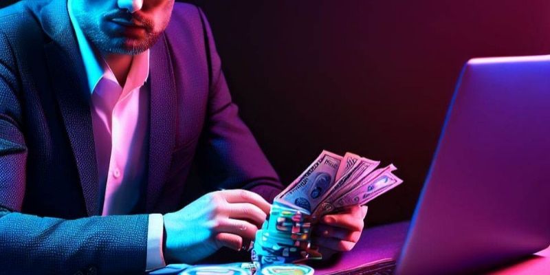 casino player estimating his bankroll